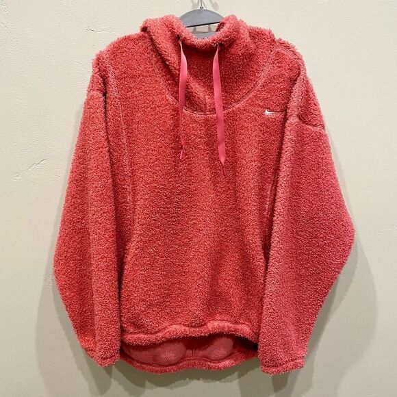 Nike Women's Therma-Fit Pink Pullover Sweatshirt - Size: Small - Picture 2 of 9